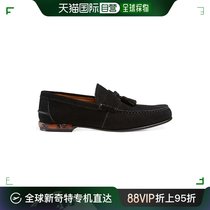 【99新未使用】香港直邮GUCCI 男鞋黑色麂皮绒面休闲鞋 386550-CM