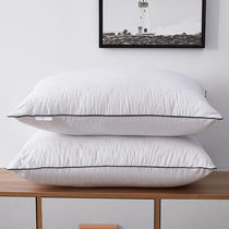 北极绒枕芯纯色舒适羽丝绒枕芯绗缝枕48*74cm一对装