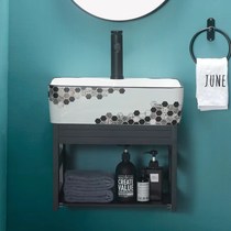 挂墙式陶瓷洗手盆柜组合壁挂洗脸盆家用小户型卫生间洗漱面盘阳台