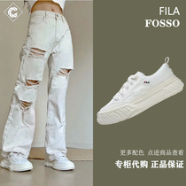 FILA斐乐川行鞋FOSSO男女鞋帆布鞋休闲鞋轻便板鞋运动鞋小白鞋