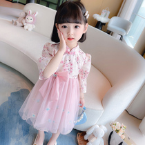 两三岁小女孩连衣裙1一2到3周岁半4女宝宝衣服中国风女童汉服裙子