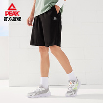 匹克针织短裤男士五分裤2022夏季新款舒适透气款式篮球运动男裤