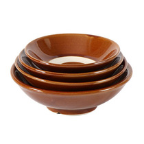 特色土陶棕色酒碗 老式家用商用酒碗仿古中式全釉好质量小酒碗