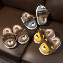 儿童棉拖鞋男童1-3岁室内家用防滑软底婴幼儿家居鞋宝宝棉鞋秋冬2
