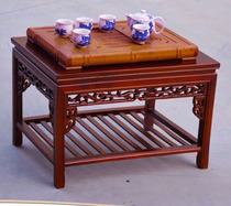 实木小桌子客厅放功夫茶具盆景鱼缸奇石桌子架子沙发边几小茶几