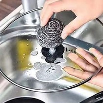 5个钢丝球不锈钢清洁球家用不掉丝商用厨房刷碗钢丝球大号