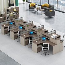 办公桌椅组合职员卡座屏风双人员工财务46人办公桌子办公室电脑桌