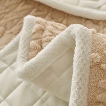 冬季牛奶绒床垫软垫家用法兰绒垫被褥子学生宿舍单人毛毯加绒垫毯