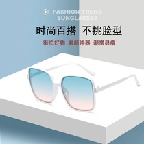 新款米钉方形大框太阳镜时尚网红女士热卖眼镜防紫外线复古墨镜
