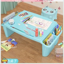 宝宝学习桌儿童玩具家用1-s10岁床上小桌子飘窗桌1-2-3-4-5岁便携