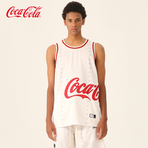Coca-Cola/可口可乐 运动篮球背心男夏季美式休闲宽松潮牌无袖t恤