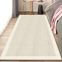 地毯坐垫卧室高级感耐脏房间床边脚垫易打理长方形仿羊绒床前地垫