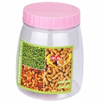 装白糖的罐子防潮密封罐食品级塑料可爱日式收纳罐大号五谷杂粮
