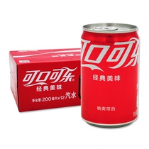可口可乐 mini迷你罐200ml*12罐装含糖/无糖可乐芬达雪碧饮料整箱