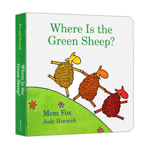 英文原版 Where Is the Green Sheep? 绿色的小羊在哪里 纸板书 吴敏兰儿童绘本 英文版 进口英语原版书籍