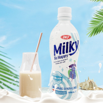 【新品推荐】韩国进口 OKF牛奶苏打乳酸菌饮料500ml*4瓶 气泡畅爽