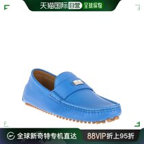 【99新未使用】香港直邮GucciGUCCI 古驰 男士蓝色牛皮豆豆鞋休闲