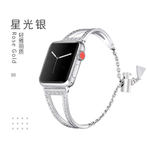 适用苹果apple watch7/8表带1/2/3/4Ultra手表表带女金属42mm38智能T字手镯iwatch七代表带applewatch