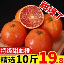 正宗四川血橙10斤新鲜水果橙子资中塔罗科橙红心甜橙当季整箱包邮
