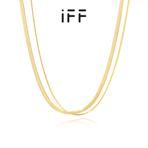 【方枪枪推荐】IFF珠宝蛇骨链18K黄金项链锁骨链au750百搭素链女