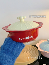 泡面碗带盖陶瓷汤碗大容量宿舍学生方便面碗高颜值可爱螺蛳粉专用