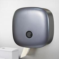 公共厕所大卷纸盒壁挂式大盘纸盒卫生间卷纸筒免打孔厕纸盒纸巾盒