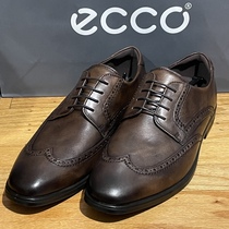 ECCO爱步男鞋2022新款布洛克拷花男鞋皮鞋正装鞋商务休闲鞋621664