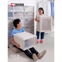 日本天马株式会社进口塑料抽屉柜透明衣物整理箱内衣柜日式收纳箱