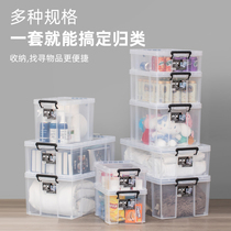 日本Tenma天马劳克斯塑料透明收纳箱衣物棉被整理箱特车载储物箱