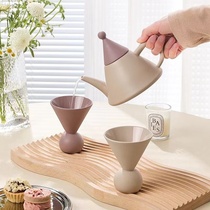 新款茶壶陶瓷咖啡壶美式咖啡杯小巧茶杯水杯家用茶花壶套装摆件