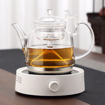 蒸汽烧水壶套装电陶炉煮茶器全玻璃自动耐高温加厚家用蒸茶壶茶具