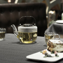 丹麦VIVA小熊耐高温玻璃泡茶壶过滤家用透明耐热北欧茶具套装大小