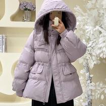 冬装新款韩版羽绒服女中长款显瘦百搭大码时尚加厚连帽白鸭绒外套