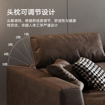 科技布沙发轻奢客厅羽绒现代简约直排意式极简大户型转角布艺沙发