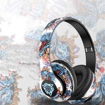 新款爆款头戴式蓝牙耳机无线耳麦国潮涂鸦新款发光立体声音乐运动