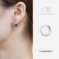 [CYT]大牌元素个性十足新颖设计老花套装纯银耳环