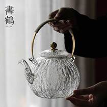 可加热玻璃茶壶耐高温电陶炉围炉煮茶壶大容量提梁壶烧水壶单壶