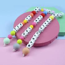 新品欧美热款DIY硅胶珠 创意圆珠圆球 硅胶珠 婴儿奶嘴链珠子牙胶