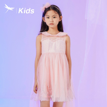 红蜻蜓女童装夏季新款连衣裙网纱仙女裙子甜美可爱