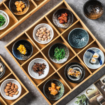 日式陶瓷餐具分格盘九宫格餐盘调味碟寿司日料酱料甜品碟子餐厅用