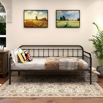 欧式沙发床两用铁艺床单人小户型客厅书房午睡简约多功能铁艺沙发