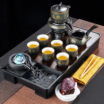 唐丰功夫茶具套装家用整套自动石磨流水茶盘陶瓷茶杯茶壶办公会客