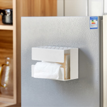 厨房抽纸盒冰箱磁吸纸巾盒家用客厅免打孔简约创意桌面纸收纳盒