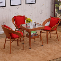 藤椅三件套阳台茶几组合沙发椅子单室内客厅约休闲桌椅
