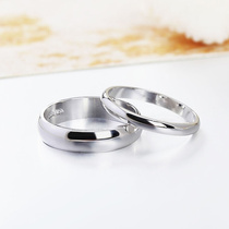 素圈光板光面情侣戒指男女一对光圈食指指环对戒简约韩版时尚饰品