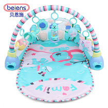 贝恩施婴儿健身架器脚踏钢琴宝宝音乐游戏毯玩具0-1岁3-6-12个月
