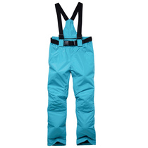冬季新品男女同款防风保暖透气单双板加棉加厚背带可拆卸滑雪裤