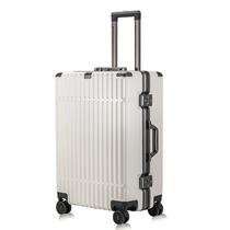 旅行大师新款铝框行李箱万向轮拉杆箱男学生密码商务登机结实耐用
