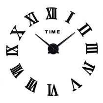 新款北欧创意挂钟diy亚克力钟表客厅家居装饰大尺寸镜面墙贴时钟