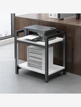 打印机放置柜小户型办公桌置物架落地可移动储物架子电脑主机支架
